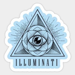 Triangulated view Sticker